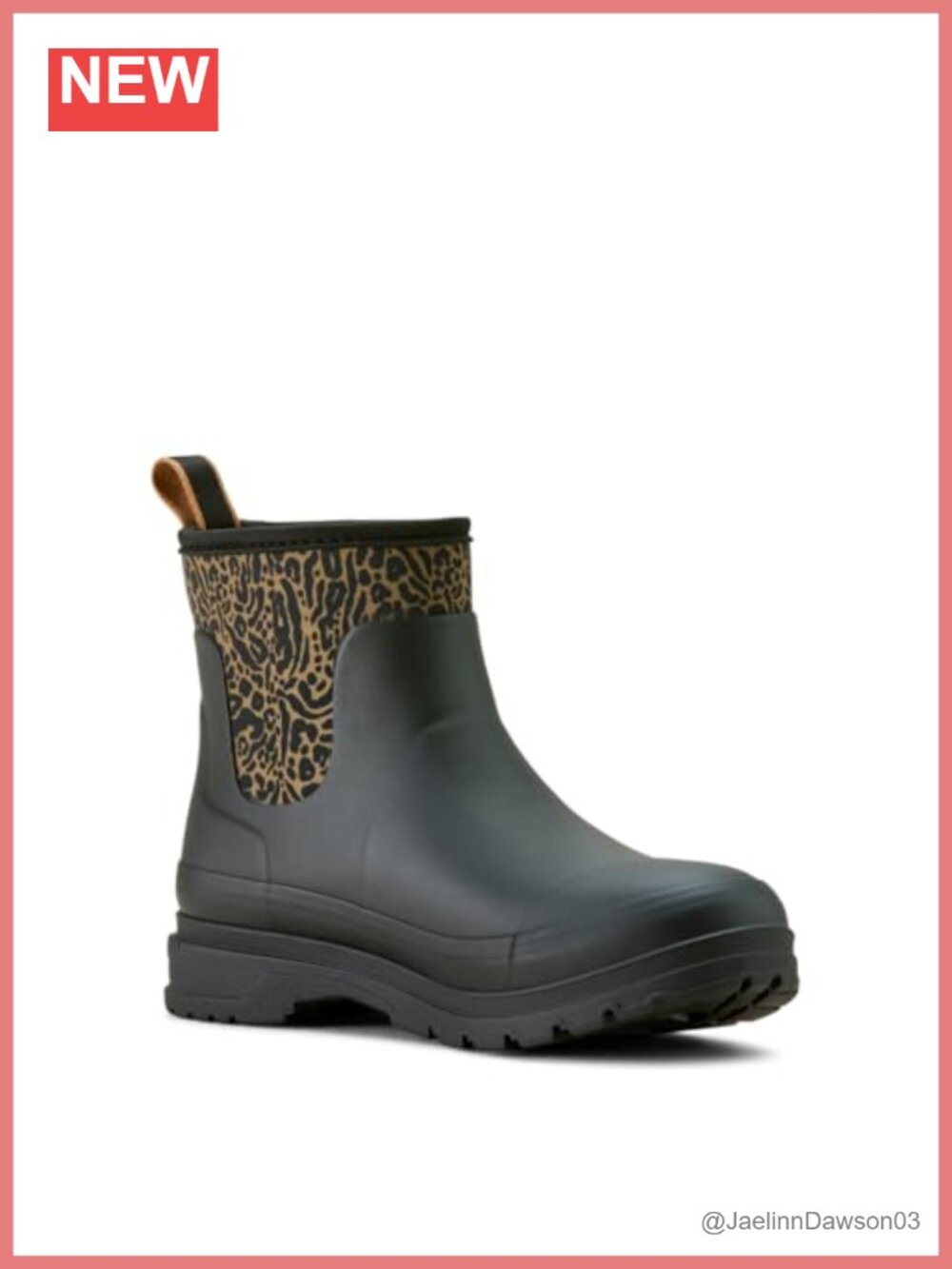 Women's Shortie Rain Boots Waterproof Rubber Ankle Pull-On - Picture 5 of 6